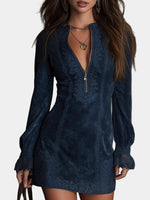 Αναστασία - Μίνι φόρεμα από σουέντ με δαντέλα